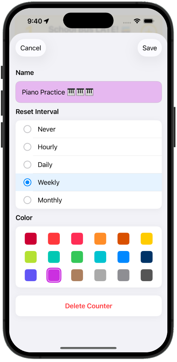 Enumerator details view
